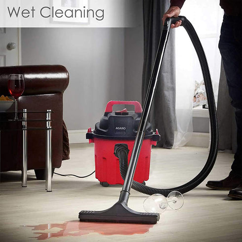 Rapid Vacuum Cleaner,1000W,Wet&Dry,for Home, Plastic Body,Red,10 Liter, Cartridge